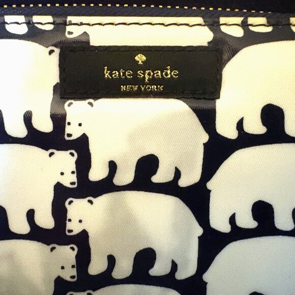 Kate Spade Daycation Polar Bear Continental Wallet Gold Hardware NWOT - Picture 3 of 12